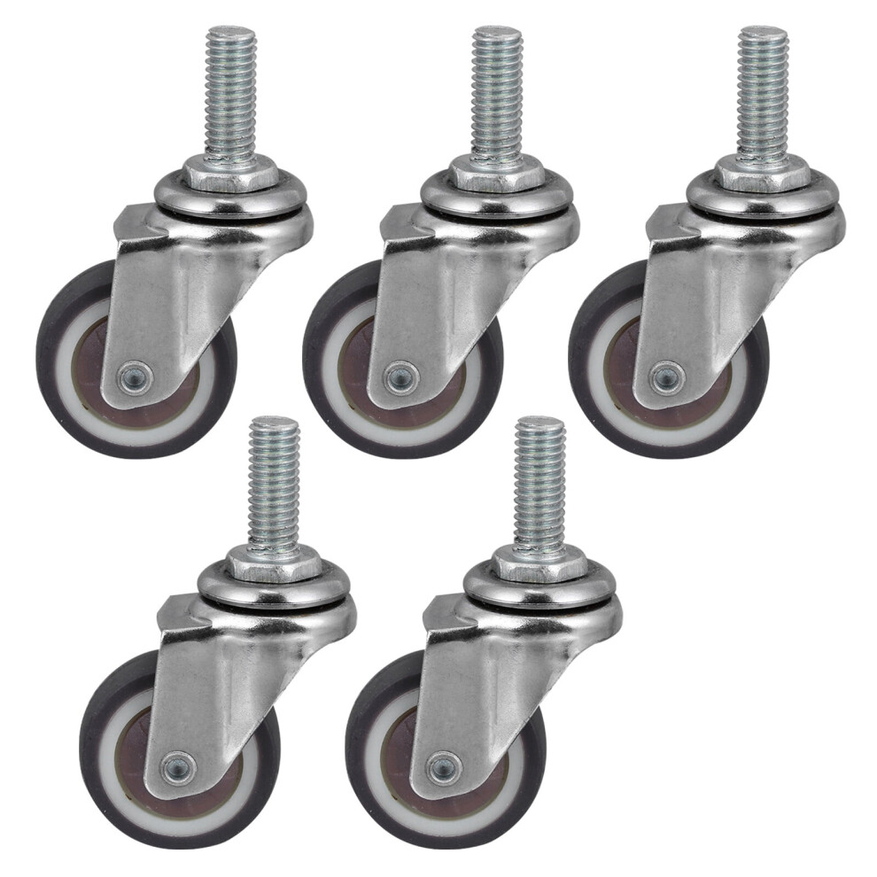 5Pcs 1Inch Caster Wheels Heavy Duty Swivel Casters Furniture Wheels Casters 9558830206679