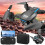Foldable drone with night vision camera and rechargeable 2