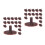 200Pcs Artificial Tree Feet Plastic Model Tree Stumps for Home Scenery 4