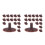 200Pcs Artificial Tree Feet Plastic Model Tree Stumps for Home Scenery 6