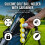 (Yellow) 5-Ball Golf Bag Protector, Shockproof, Multicolor 3