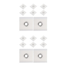 16Pcs Portable Rv Awning Eyelet Hardware Secure Fit PVC White