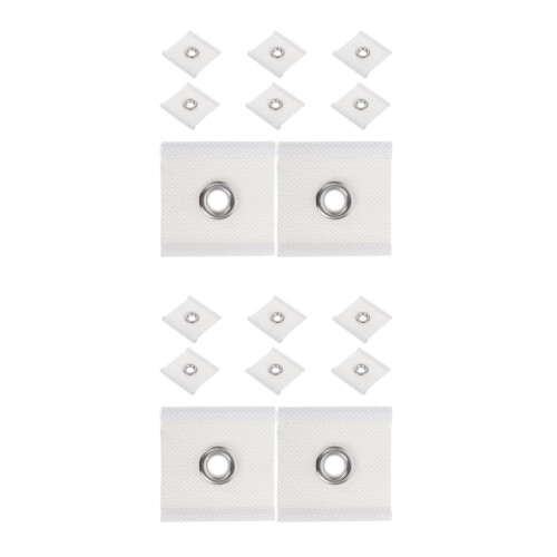 16Pcs Portable Rv Awning Eyelet Hardware Secure Fit PVC White