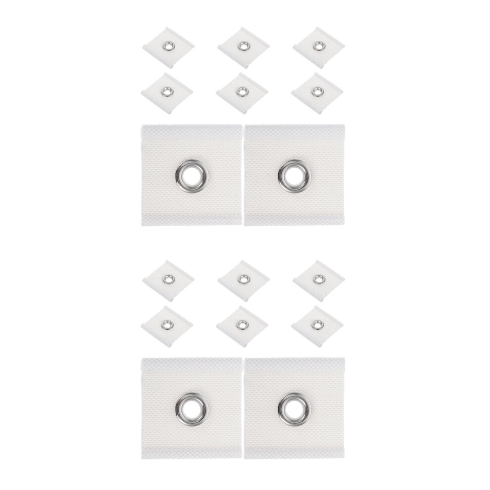 16Pcs Portable Rv Awning Eyelet Hardware Secure Fit Pvc White 3713322519583