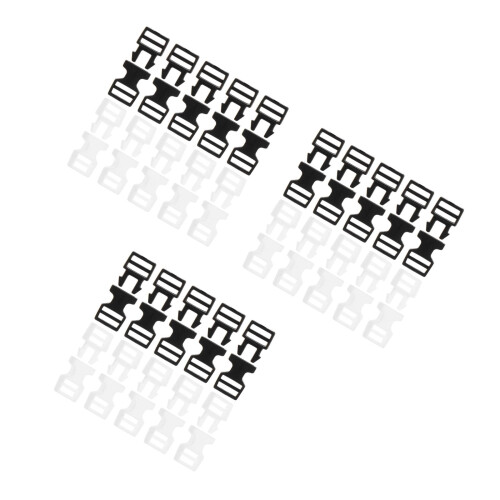 360Pcs Assorted Color Plastic Buckles Mini Strap Connectors for Bags