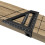 Aluminum 45/90 Degree Carpenter Ruler with Scribber, Black/Red/Blue 1