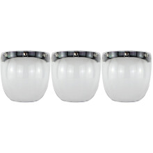 3Pièces Visière Casque Transparent Anti-Vent Et Pièce