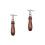 2Pièces Instruments Cuir Travail Manuel Poignée Bois Durable 5