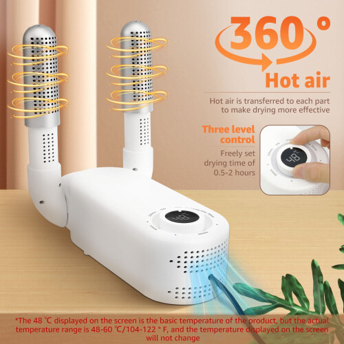 Boxing Glove Dryer with Thermostat Timer and 90 Foldable 2