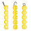 (Yellow) 5-Ball Golf Bag Protector, Shockproof, Multicolor 10