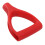 Plastic Snow Shovel Handle D Type 32mm ID Quick Install Red 18.5x11.5cm 13