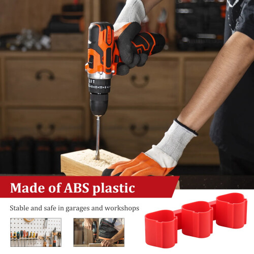 Wall-Mount Battery and Tool Holder for Milwaukee M12 12V 2