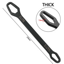 Universal Torx Wrench Set 8-22mm, Double-Ended Self-Tightening Adjustable Wrench, Multi-Purpose Tool for DIY & Pro Use