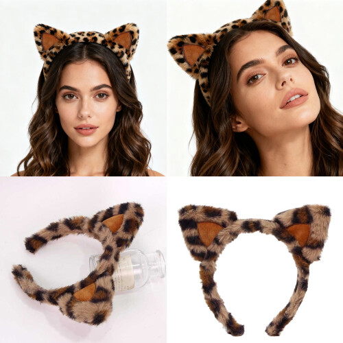 Leopard Print Hairband Stretchy for Adults and Kids 1