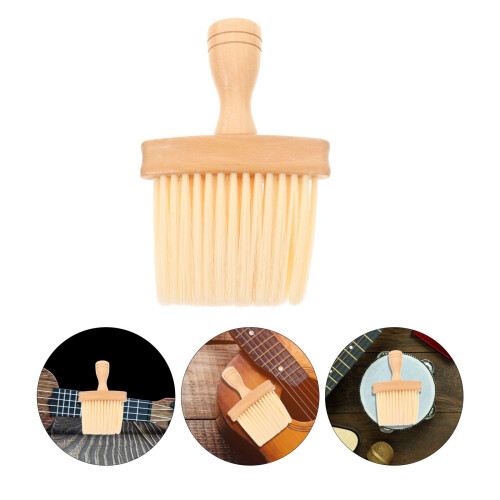 NICEXMAS 6Pcs Multifunctional Cleaning Instrument Beige Rectangular Handle Portable For Various Musical Instruments