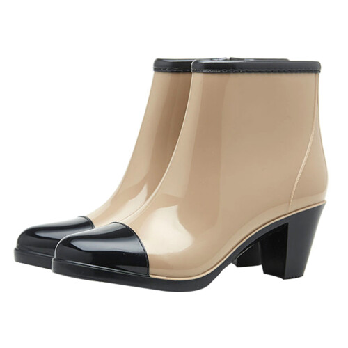 High Heel Rain Boots 1 Pair For With Pvc Material