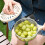 3-in-1 Fruit Fly Proof Bowl with Mesh Basket & Foldable Handle (Brown), Compatible with Standard Sinks 5