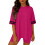 Damen-Freizeit-Set aus Kurzarmtop und Shorts, einfarbig 1