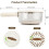 3-in-1 Fruit Fly Proof Bowl with Mesh Basket & Foldable Handle (Brown), Compatible with Standard Sinks 7