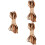 3Pièces Cuir Plats Multicolores Pour Macramé 6