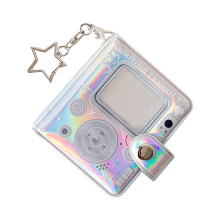 2Inches Minis Photo Album with Keychian Card Binder Photocard Holder with Pendants 32 Pocket Photocard Binder Album