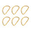 Heavy Duty D Ring Metal 100pcs Golden 1