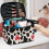 Cow Heart Polyester Makeup Bag Space-Efficient 8.86 x 6.5 x 5