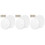 12Pcs White Plastic Wall and Ceiling Hole Cover Plates Round Flat Caps 1