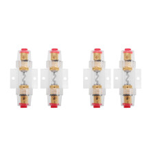 4Pcs Clear in-Line Fuse Holder Car Stereo Amp Fuse Box Automotive Use