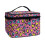 Heart-shaped leopard print makeup bag with brush slots and 2