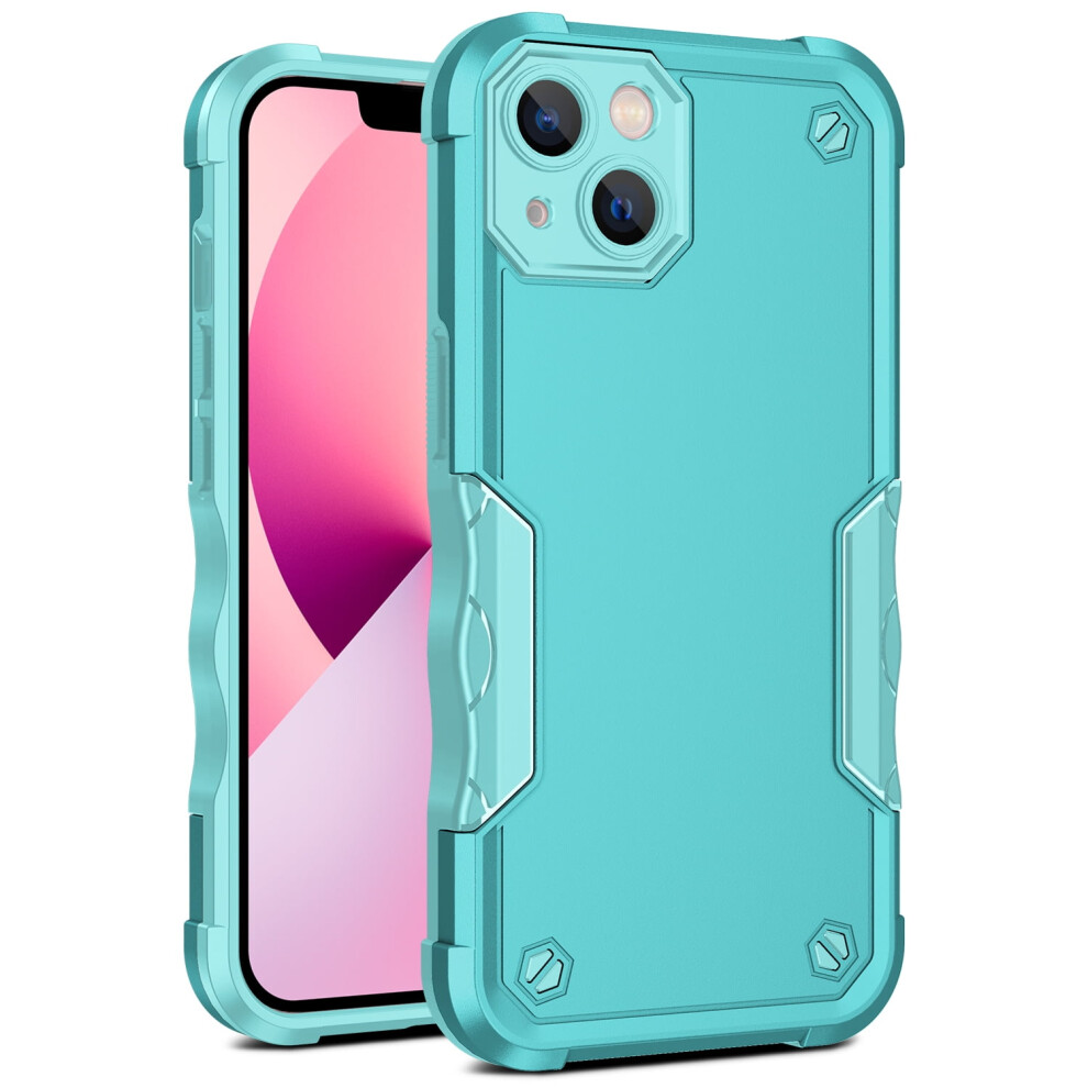 Compatible With Iphone 14 Case Â Heavy Duty 3-Layer Shockproof, Dustproof, Military-Tough Rugged Cover In Mint 9401284752622