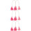 6Pièces Pompons Rose Tissés Main Pour Décoration DIY 8