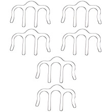 6Pcs Silver Creative Metal Paper Clips Bookmark Clips for Home Office