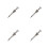 4Pièces Flipper En Alliage Argenté, Accessoires Jeu Tabletop 5