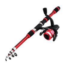 Telescopic Fishing Rod and Reel Combo 6 ft Fiberglass