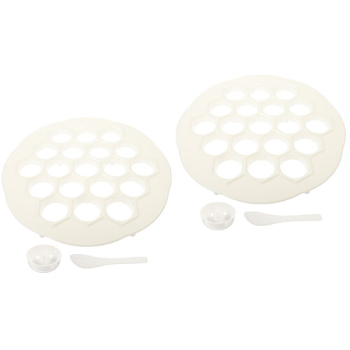 2Sets Witte Multi-Hole Dumpling Maker Voor Keuken, En 2