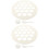 2Sets Witte Multi-Hole Dumpling Maker Voor Keuken, En 4