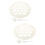 2Sets Witte Multi-Hole Dumpling Maker Voor Keuken, En 6