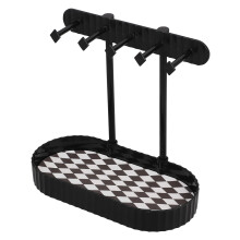 Zwarte Sieradendisplay Met Hanger En Opbergbakje