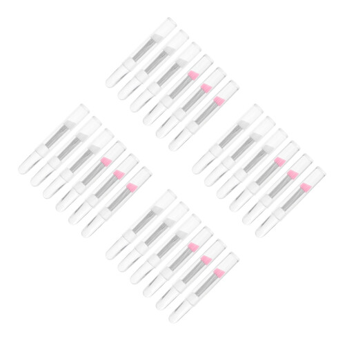 24Pcs Soft Silicone Eye and Lip Brush Set Durable for Face Makeup Use
