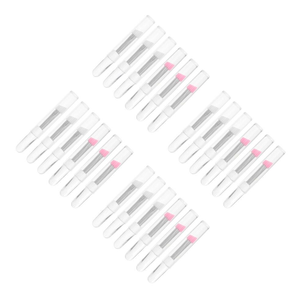 Vaguelly 24Pcs Soft Silicone Eye And Lip Brush Set Durable For Face Makeup Use