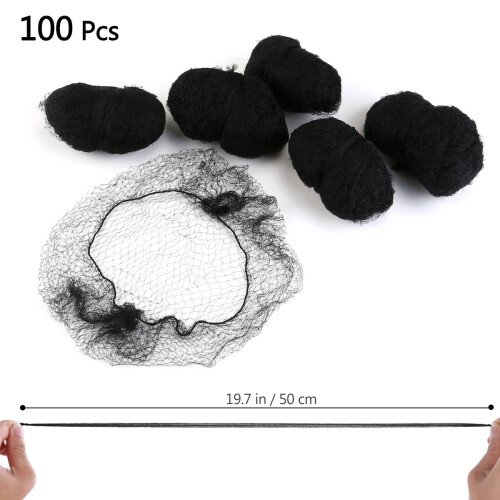 100 Hair Mesh Nets for Cooking, Sleeping, Catering 2