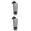2St Grijs Plastic Rietjeshouder Voor Drinken, Compact En 6