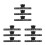 9Pièces Clips De Pages De En ABS Métal Noir Pour Partitions 1