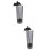2St Grijs Plastic Rietjeshouder Voor Drinken, Compact En 8