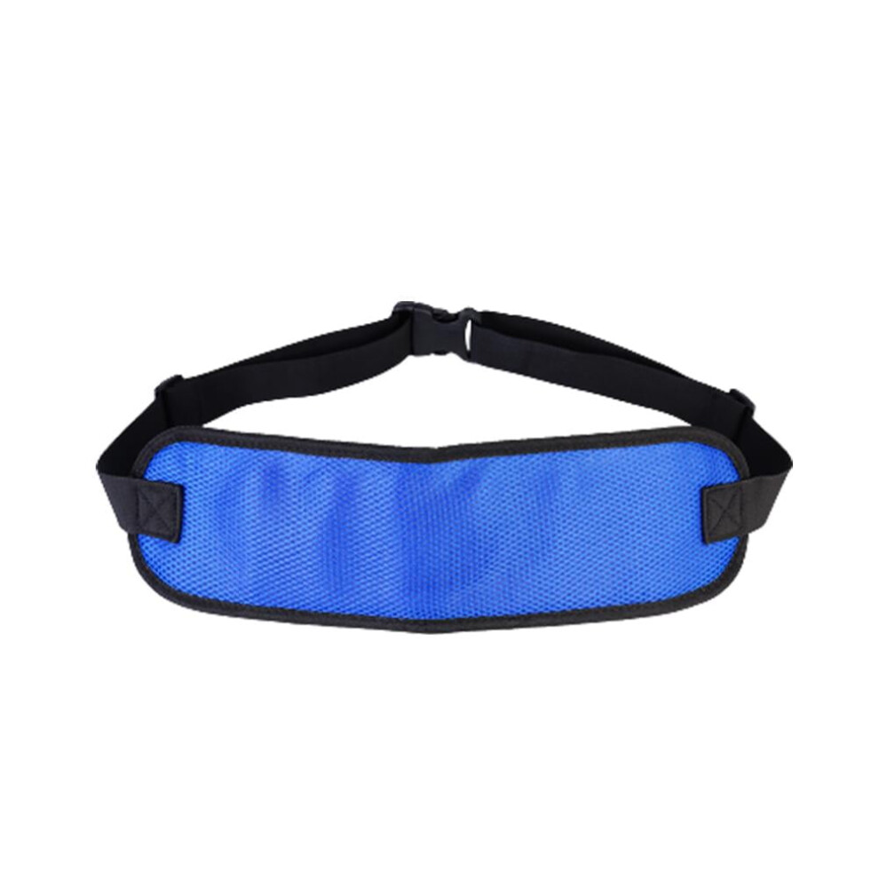 Blue/Black Adjustable Wheelchair Safety Belt For Fall Prevention And Posture Support And Universal Patient Restraint