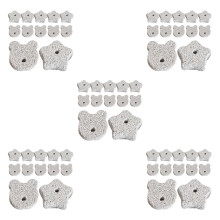 60Pcs Dark Grey Volcanic Stone Hamster Chew Toys for Small Pets