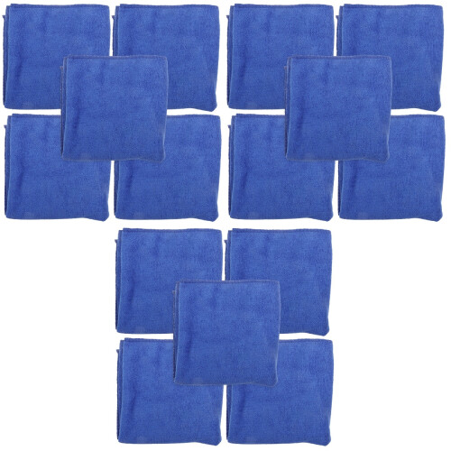 15Pcs Blue Microfiber Cage Blankets for Guinea Pig Hamster Bedding