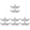 8St Witte Schoenclips Met En Pumps 2