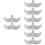 8St Witte Schoenclips Met En Pumps 5
